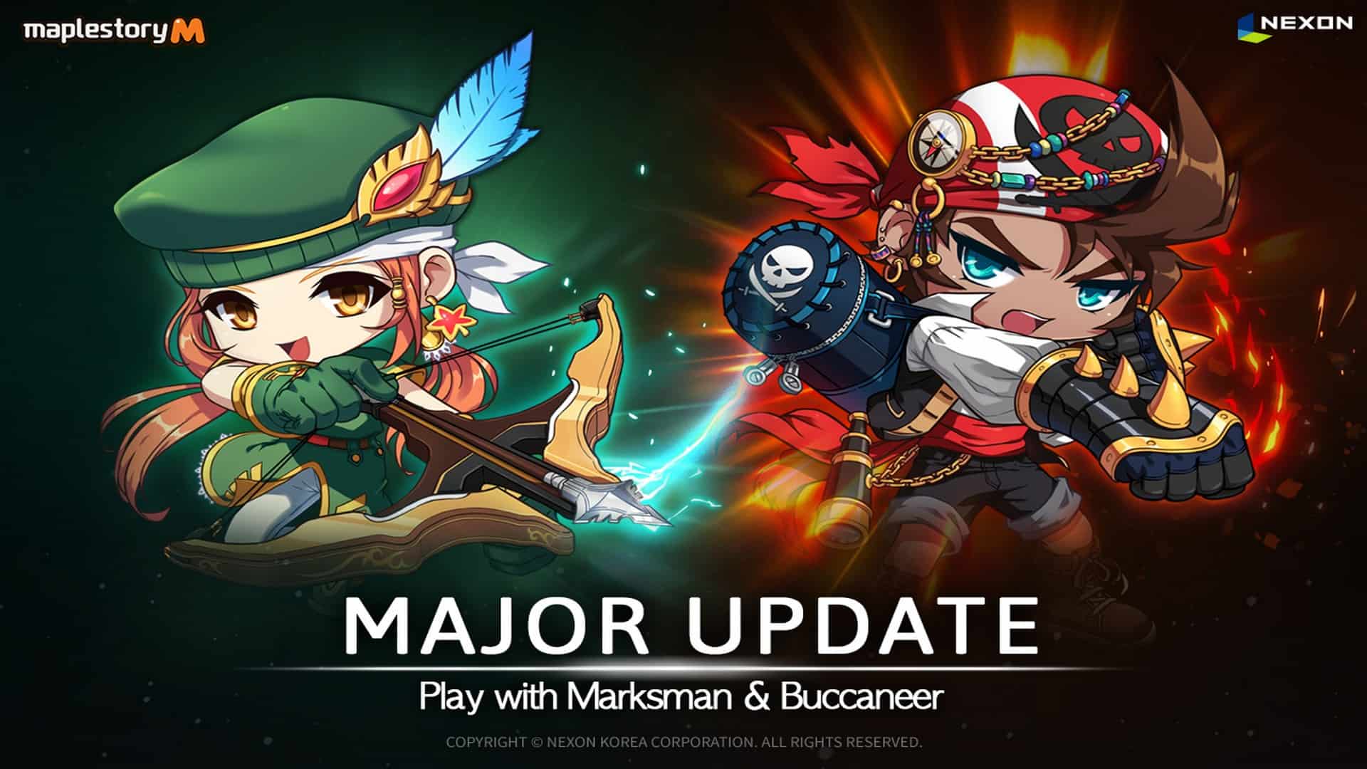 Major MapleStory M Update Brings Two New Explorer Classes; Buccaneer and Marksman