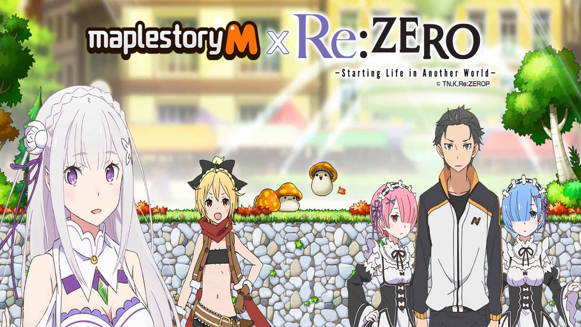 First-Ever MapleStory M Crossover Arrives Today with Popular Anime Series Re:ZERO!