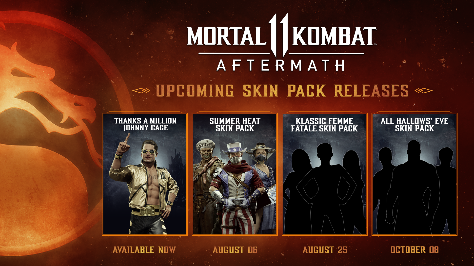 New Summer Themed Character Skin Pack Coming Aug 6 as Part of Mortal Kombat 11: Aftermath Expansion