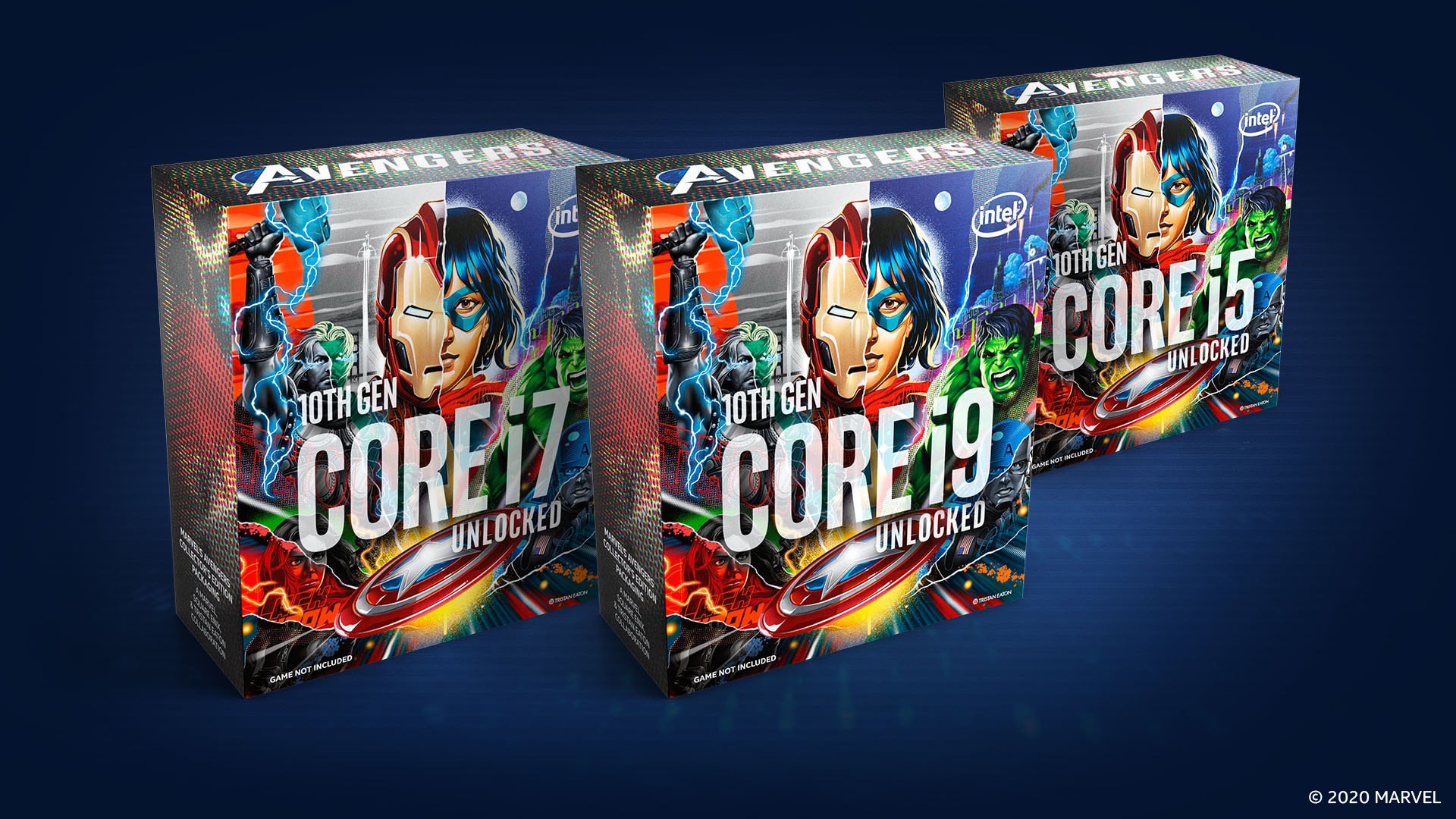 Tristan Easton & Intel Collaboration Features Marvel’s Avengers 10th Gen Intel Core Collector’s Edition Packaging