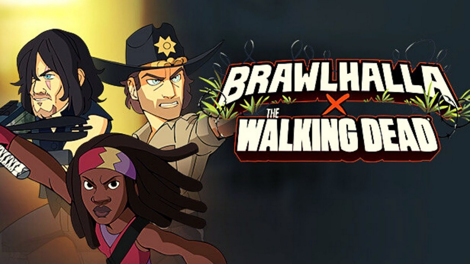 AMC’s The Walking Dead’s Michonne, Rick Grimes and Daryl Dixon Available Today in BRAWLHALLA As Epic Crossovers