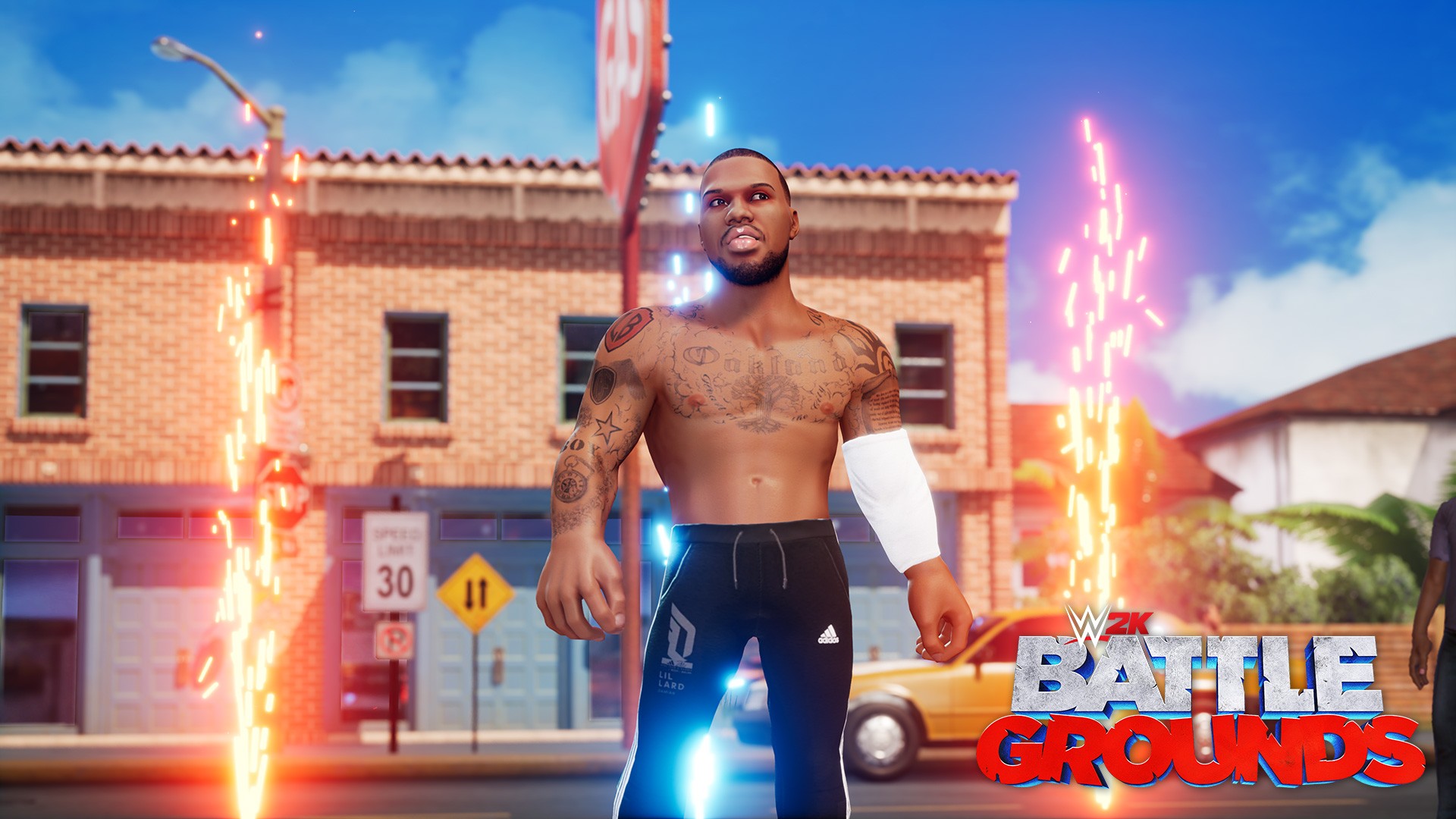 Megastar Athletes “Laheem” Lillard and “Gronkster” Join WWE 2K Battlegrounds