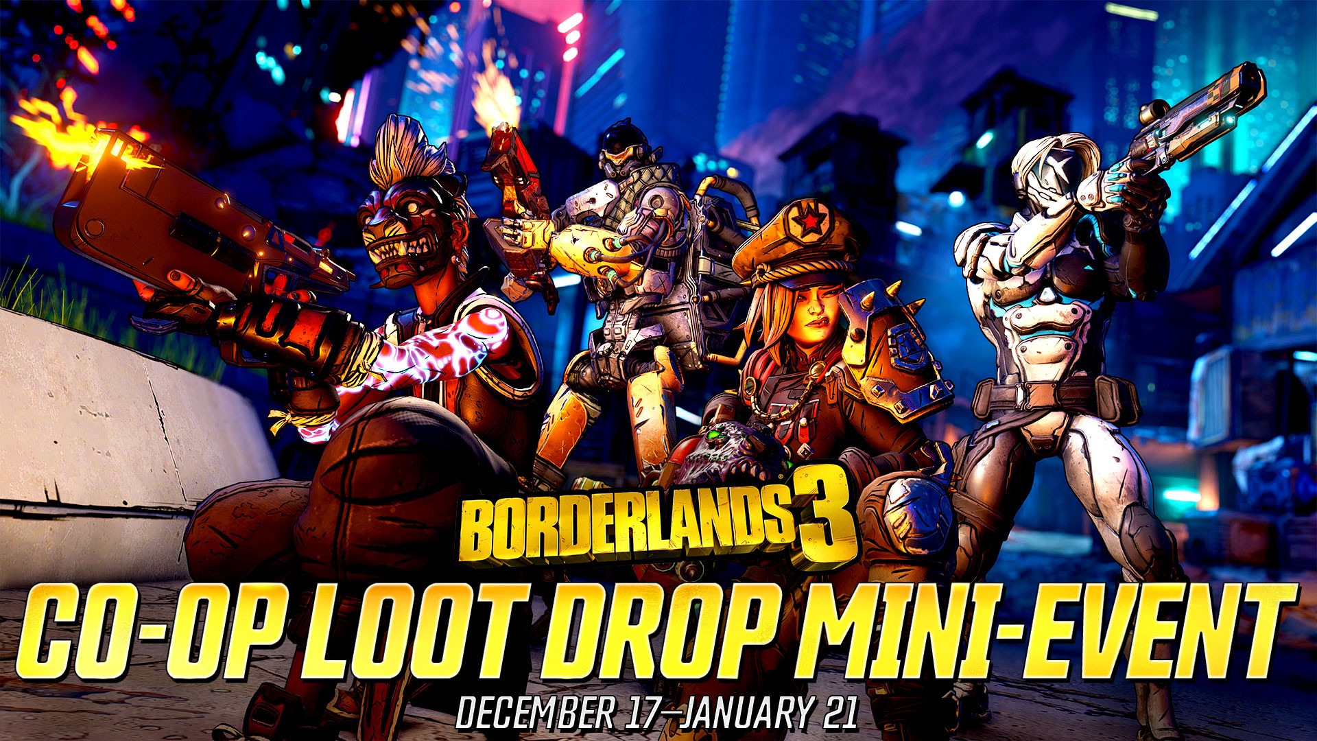 Team Up To Earn Additional Loot In Borderlands 3’s Co-op Loot Drop Mini-Event