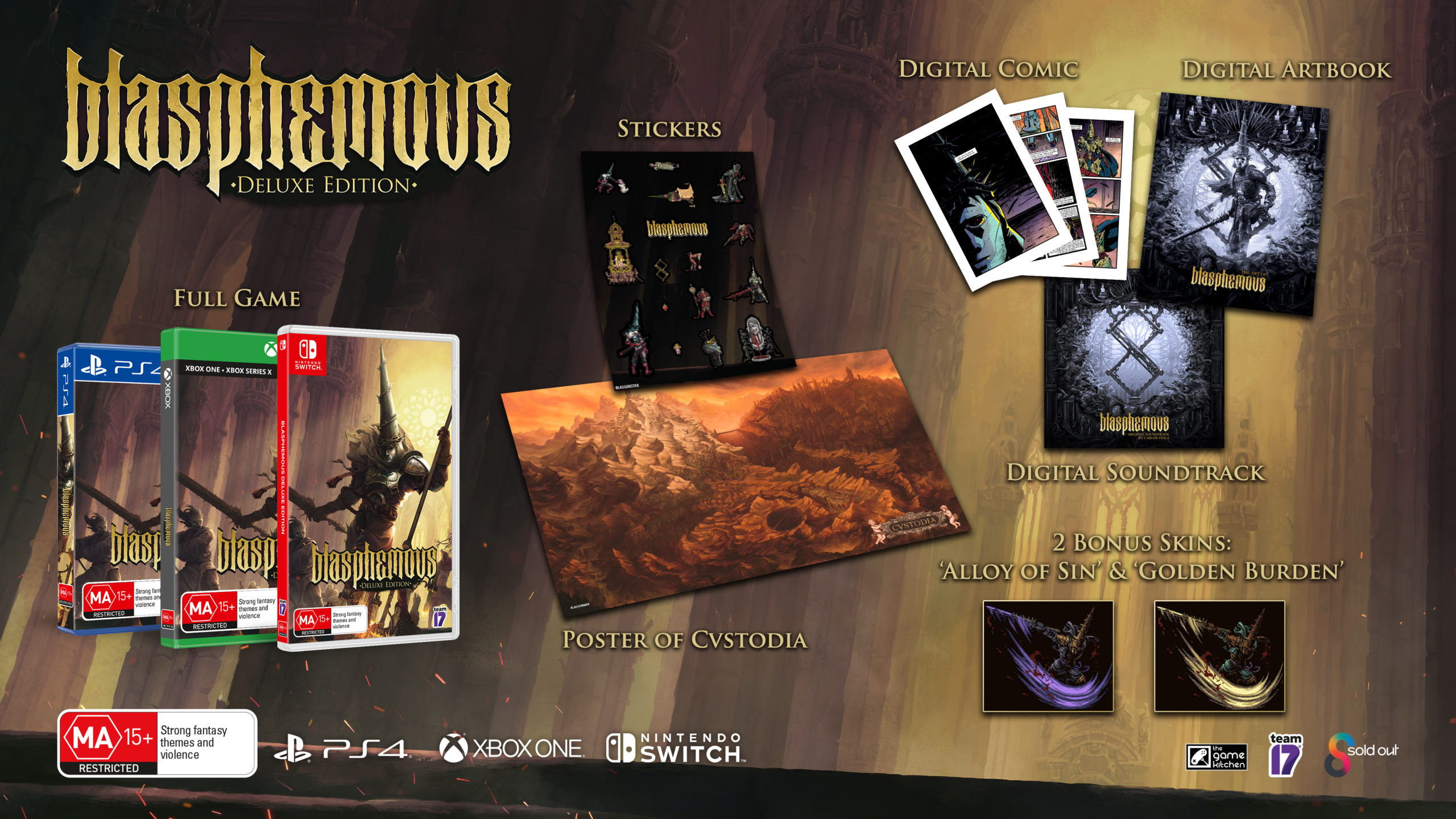 Blasphemous Deluxe Edition Physical Release Coming 29th June 1 image 62553584131617837128361 1617837137317 scaled https://www.mkaugaming.com/blasphemous-deluxe-edition-physical-release-coming-29th-june/