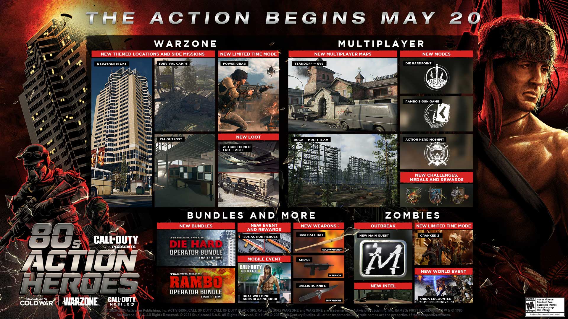 80's Action Heroes Rambo and John McClane Make Their Explosive Debut Across Call of Duty 1 BOCW Season Three Reloaded TOUT https://www.mkaugaming.com/80s-action-heroes-rambo-and-john-mcclane-make-their-explosive-debut-across-call-of-duty/