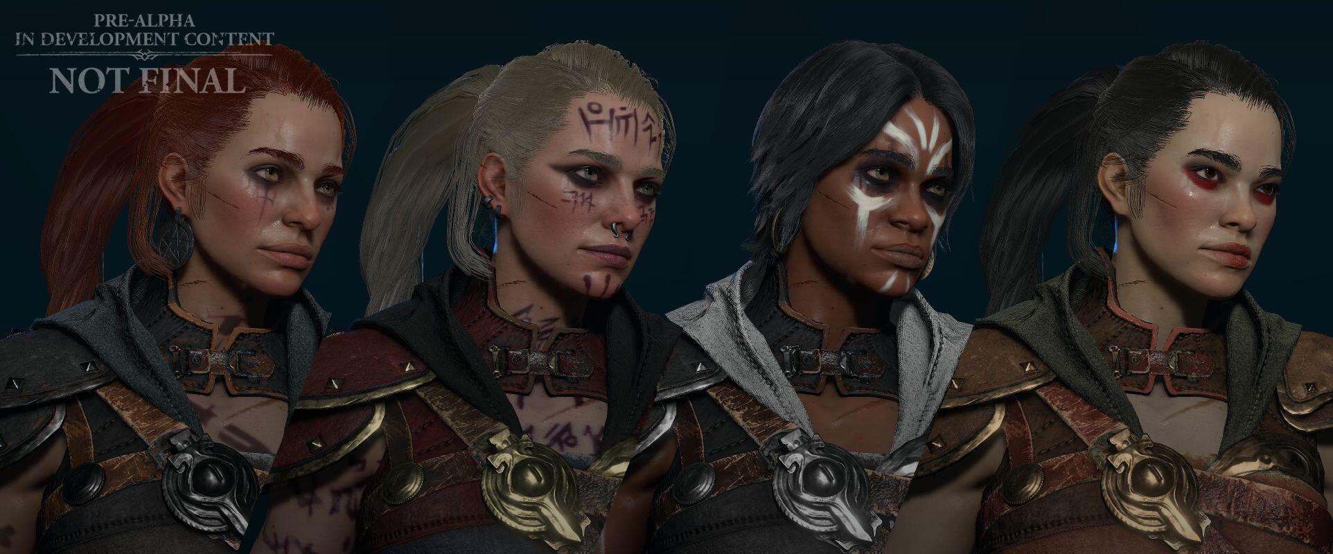 Diablo IV Q2 Development Update Dives Deep Into Character Art 2 Diablo IV Face customisation https://www.mkaugaming.com/diablo-iv-q2-development-update-dives-deep-into-character-art/