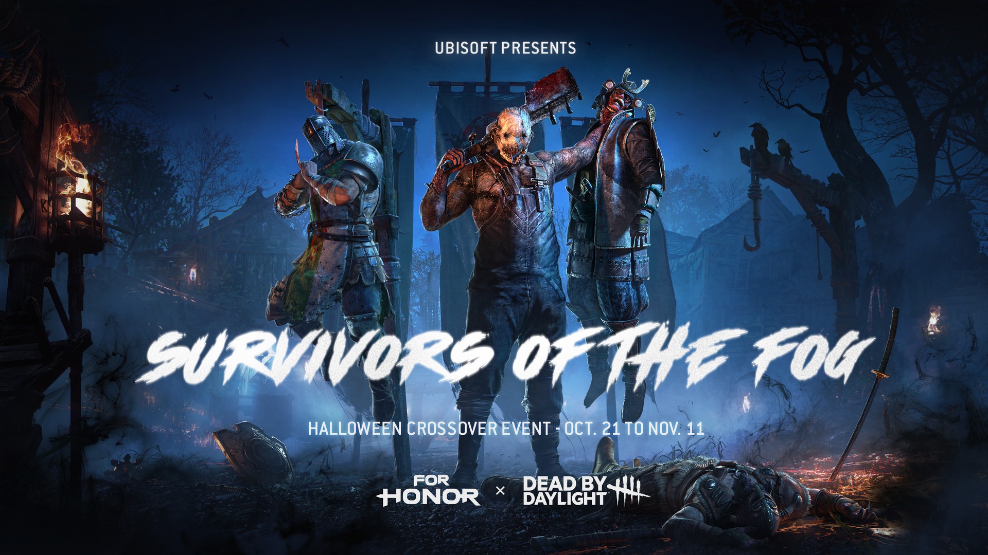 For Honor Heroes Clash With The Dead By Daylight Trapper In New Halloween Game Mode Available Tomorrow