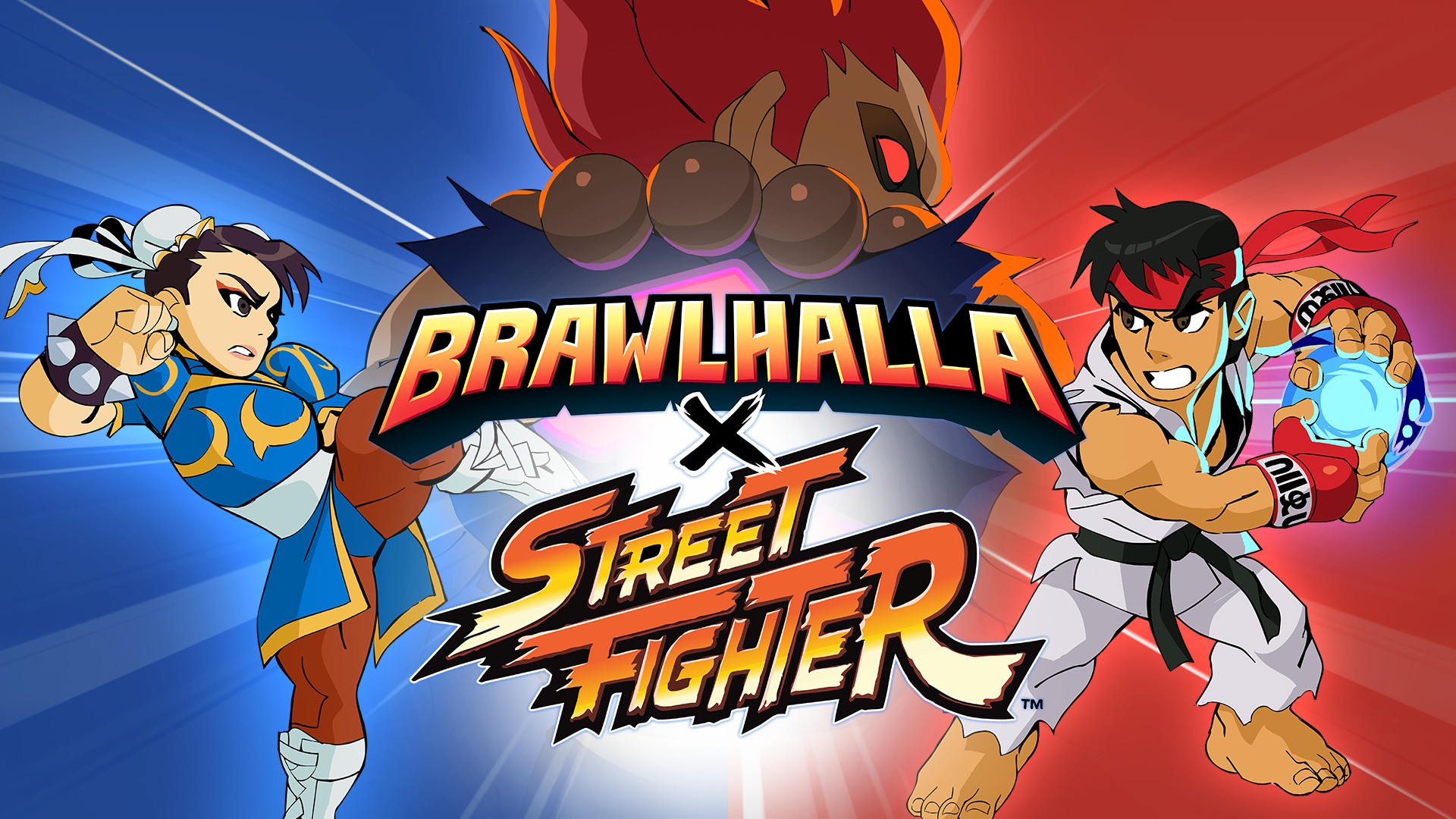 Enter The Heat Of Battle With Ryu, Chun-Li, and Akuma From Capcom’s Street Fighter In Brawlhalla Today