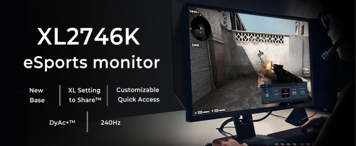 BenQ ZOWIE Announces All New XL-K Generation Esports Gaming Monitor in 27’’ and 240Hz: XL2746K 2 faefa https://www.mkaugaming.com/benq-zowie-announces-all-new-xl-k-generation-esports-gaming-monitor-in-27-and-240hz-xl2746k/