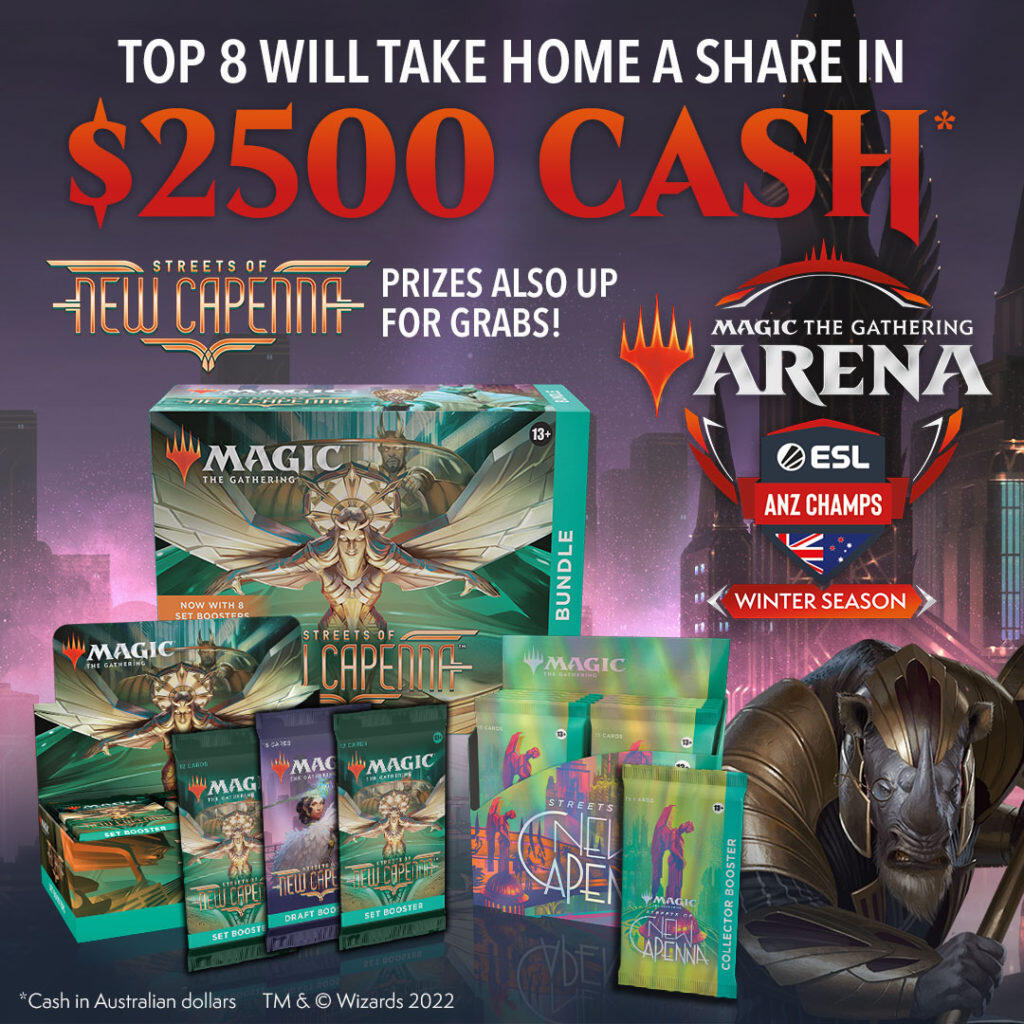 Wizards Announces More Local Competitive Magic: The Gathering 1 MTGA ESL ANZ Champs 2022 WS1 Facebook Prize Tier Post 1080x1080 1 https://www.mkaugaming.com/wizards-announces-more-local-competitive-magic-the-gathering/