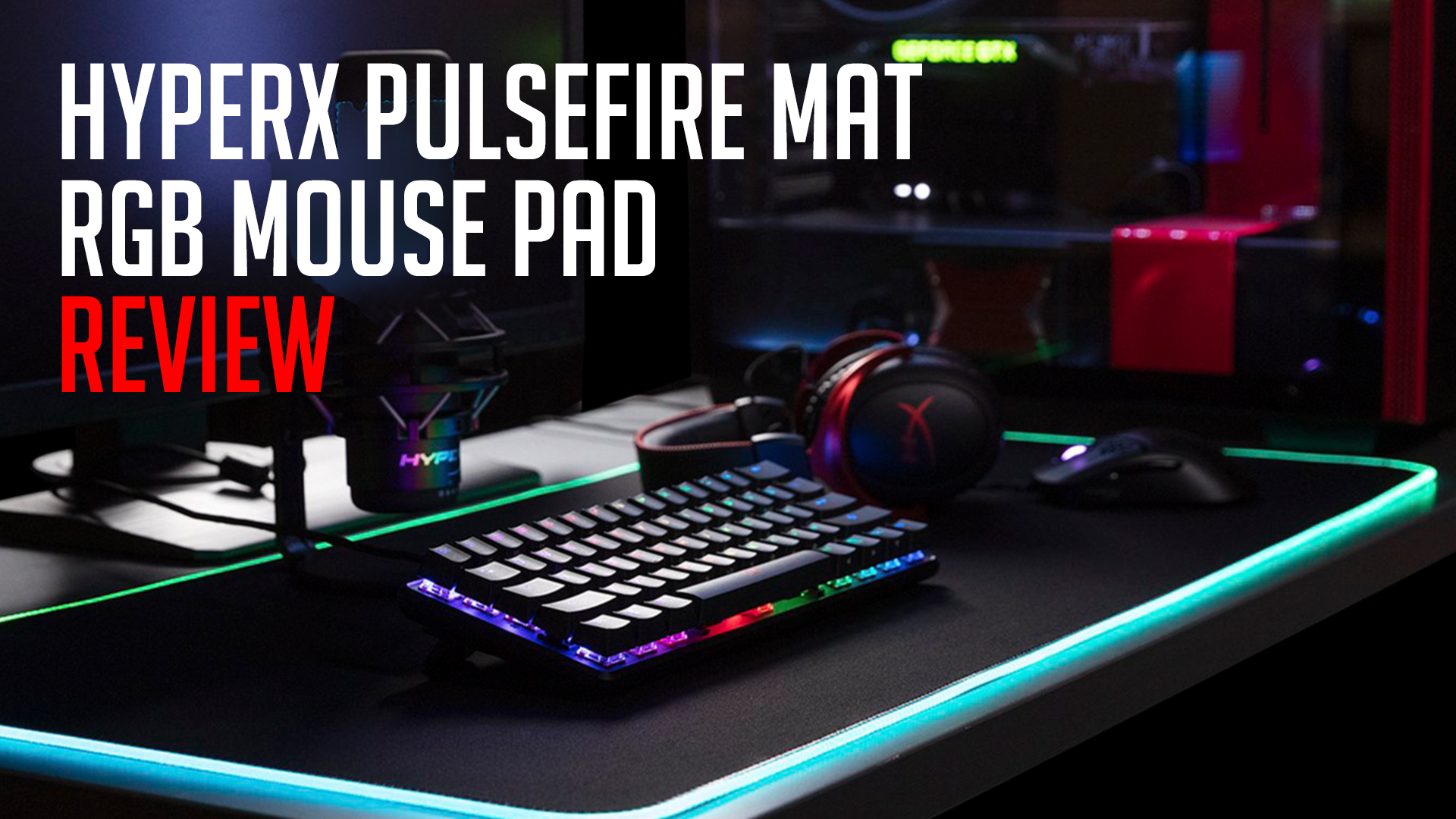 HyperX Pulsefire Mat - RGB Gaming Mousepad - Cloth (XL)