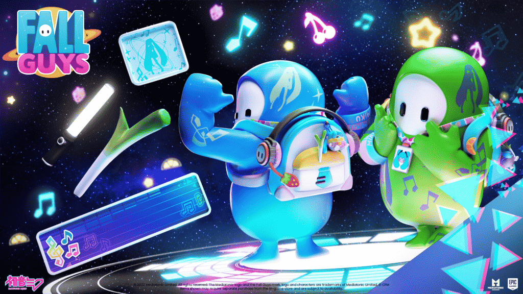 Virtual Singer Hatsune Miku Takes Main Stage In The Fall Guys Blunderdome 1 Event Art https://www.mkaugaming.com/virtual-singer-hatsune-miku-takes-main-stage-in-the-fall-guys-blunderdome/