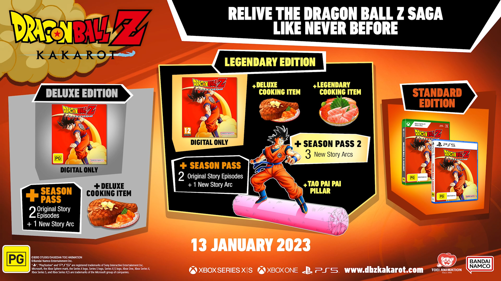 Dragon Ball Z Kakarot Set To Release On PlayStation 5 & Xbox Series X|S January 13th 2023 – Physical Pre-Orders Are Now Open