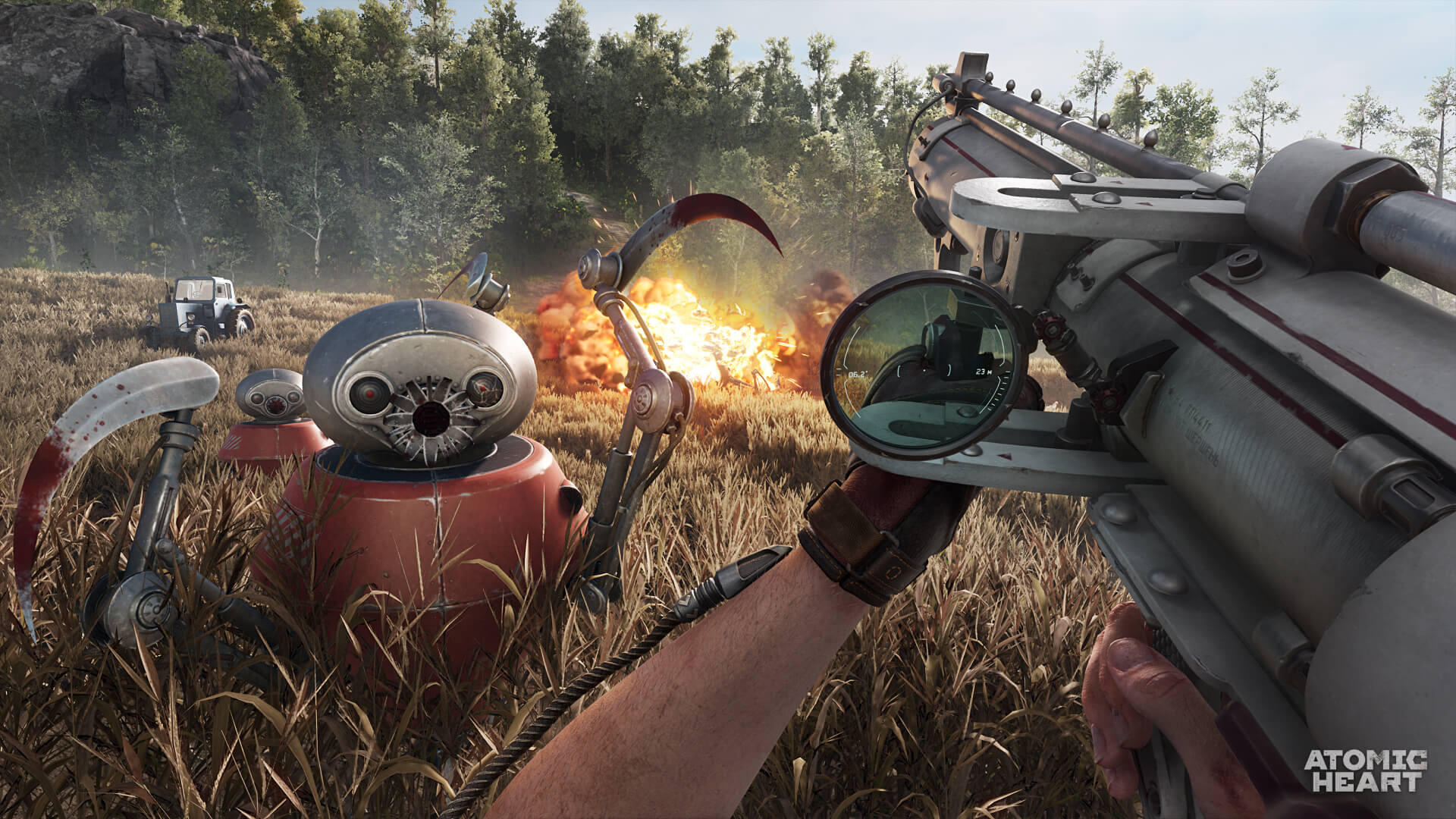 Atomic Heart - Review 4 AtomicHeart Screenshot 02 logo https://www.mkaugaming.com/all-review-list/atomic-heart-review/