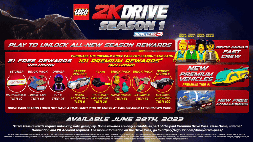 LEGO 2K Drive Announces Drive Pass Season 1 Releasing This Wednesday 1 gagasgag https://www.mkaugaming.com/lego-2k-drive-announces-drive-pass-season-1-releasing-this-wednesday/