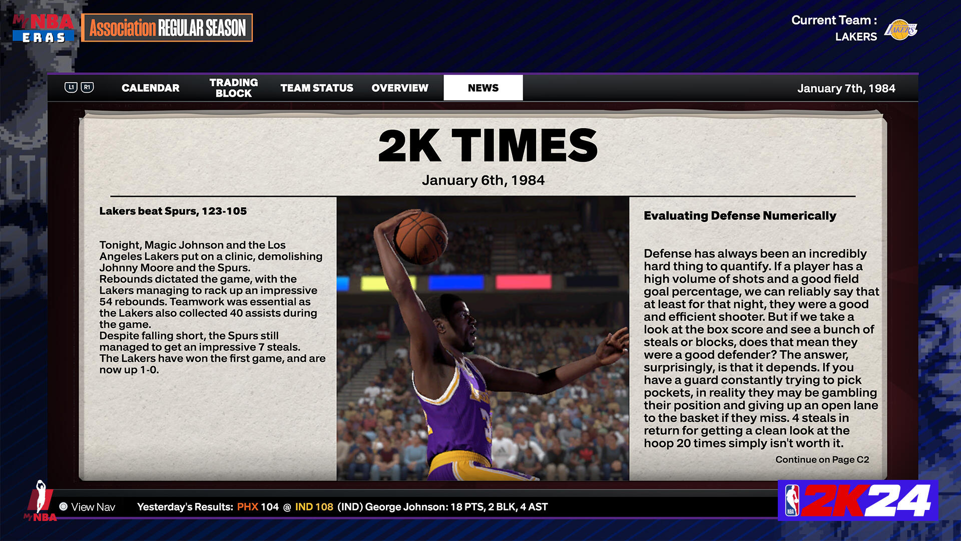 NBA 2K24 Introduces New Updates To MyNBA & The W For PlayStation 5 & Xbox Series X|S Consoles 7 NBA 2K24 MyNBA Newspaper https://www.mkaugaming.com/nba-2k24-introduces-new-updates-to-mynba-the-w-for-playstation-5-xbox-series-xs-consoles/