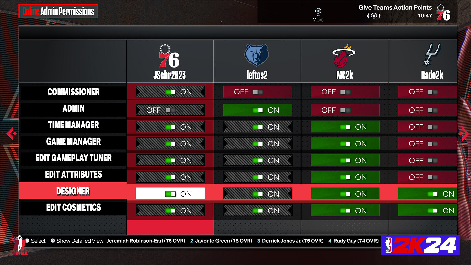 NBA 2K24 Introduces New Updates To MyNBA & The W For PlayStation 5 & Xbox Series X|S Consoles 8 NBA 2K24 MyNBA Online Permissions https://www.mkaugaming.com/nba-2k24-introduces-new-updates-to-mynba-the-w-for-playstation-5-xbox-series-xs-consoles/