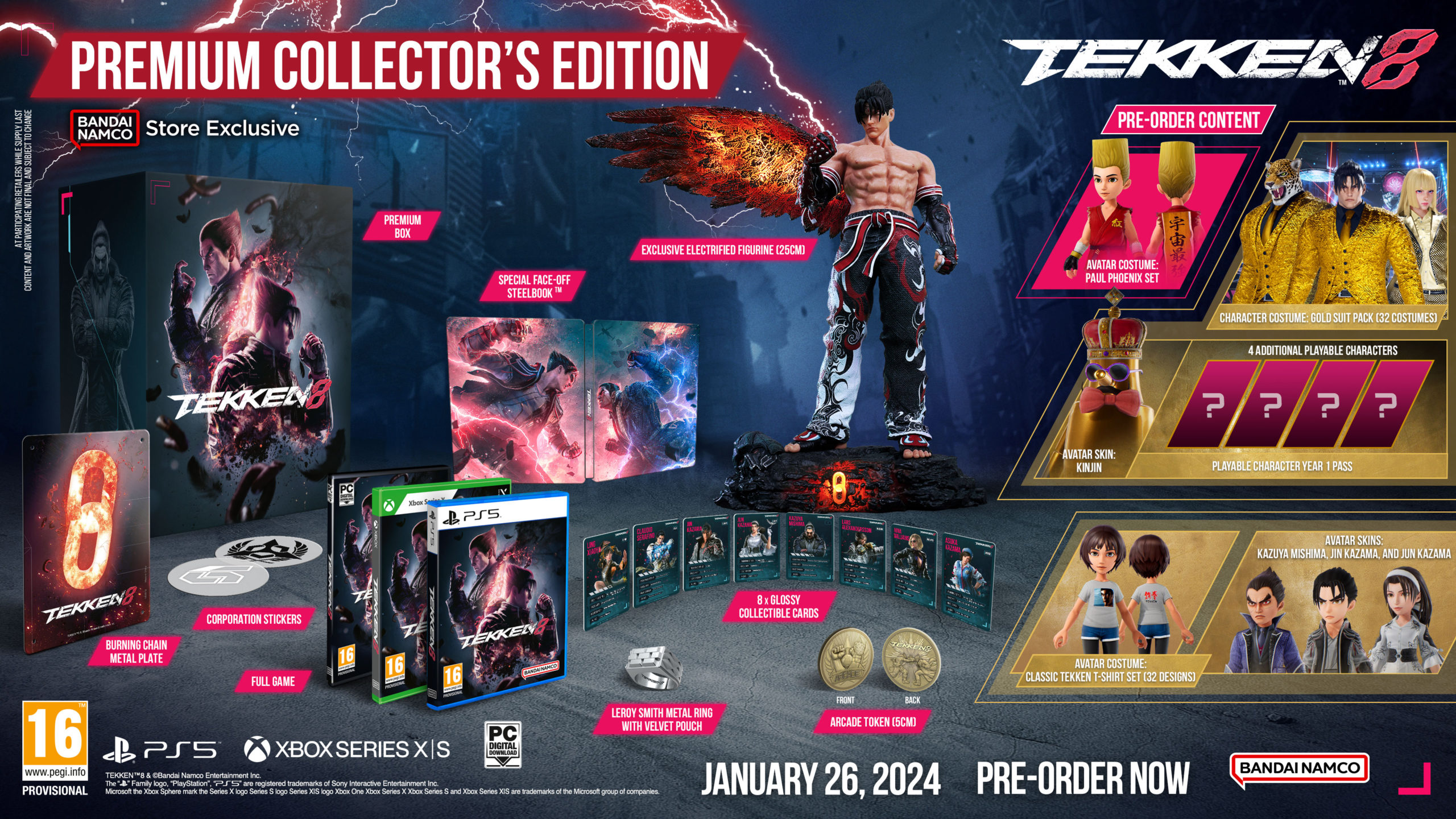 Get ready for the next battle, TEKKEN 8 arrives January 26, 2024!