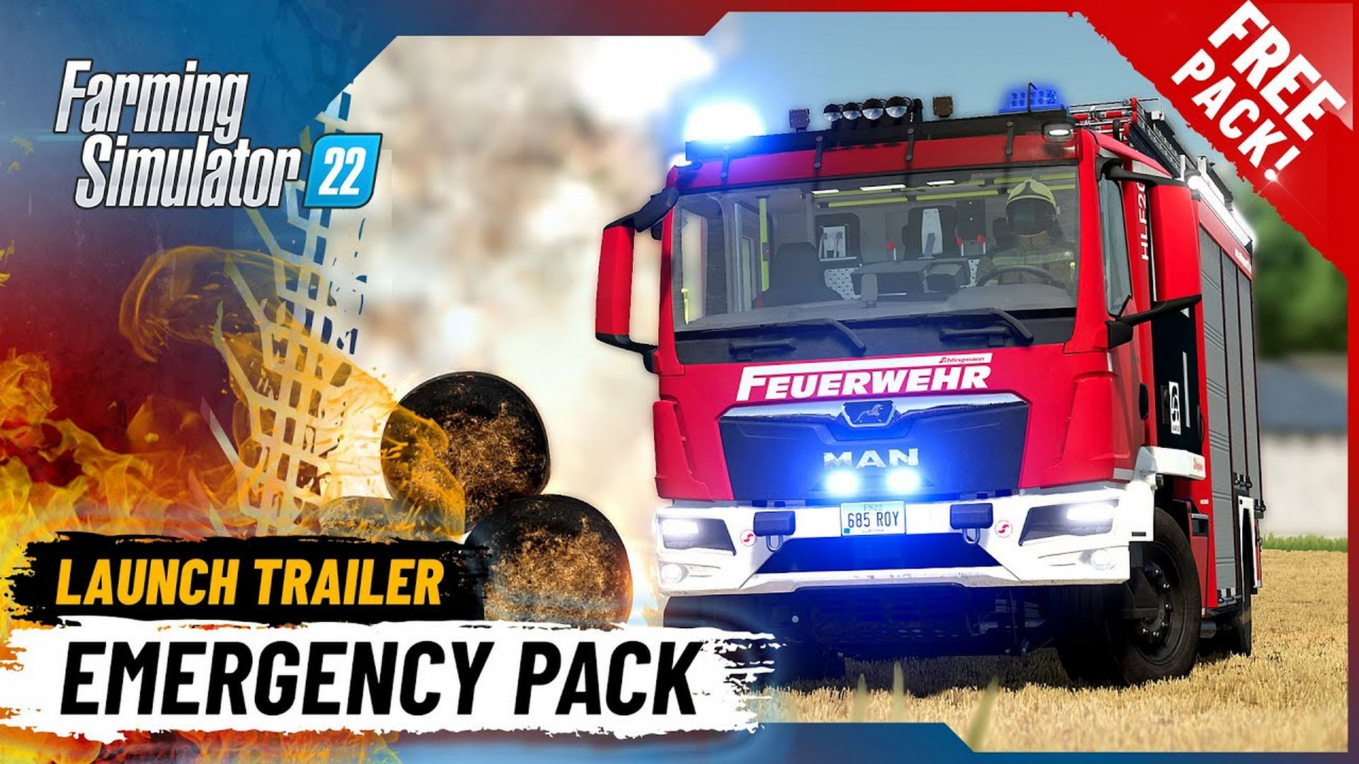 Emergencies In Farming Simulator 22: Free Pack Is Now Available