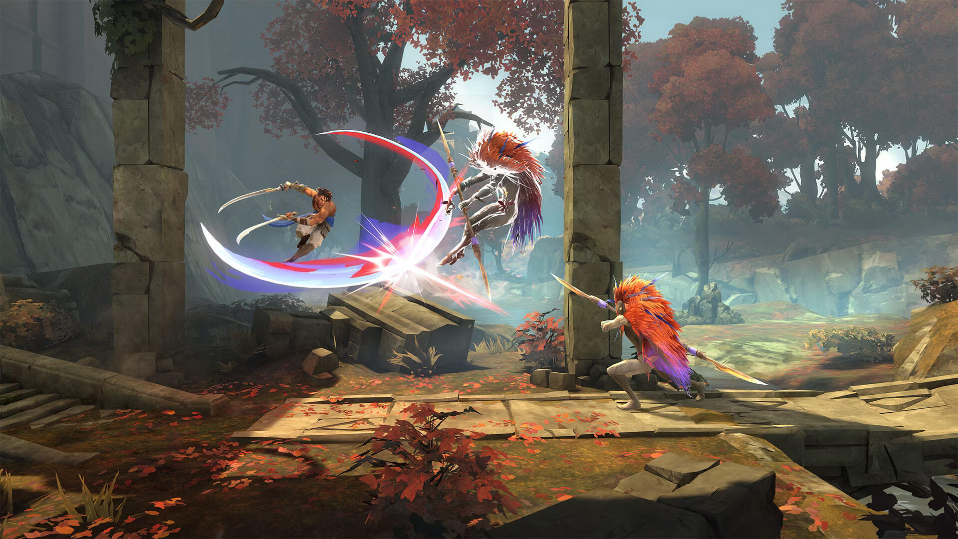 Prince Of Persia: The Lost Crown (Xbox Series X) - Review 4 Combat Forest Warriors Autumnal https://www.mkaugaming.com/all-review-list/prince-of-persia-the-lost-crown-xbox-series-x-review/