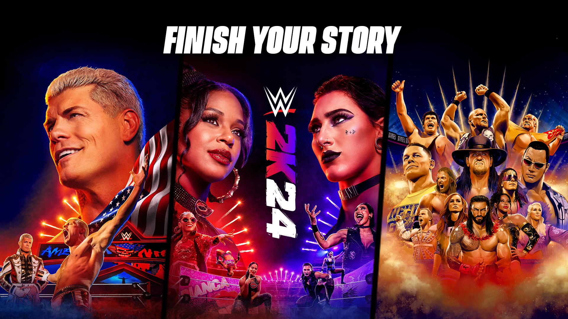 “Finish Your Story” In WWE 2K24 Deluxe Edition and Forty Years of WrestleMania Edition Now Available in Australia and New Zealand