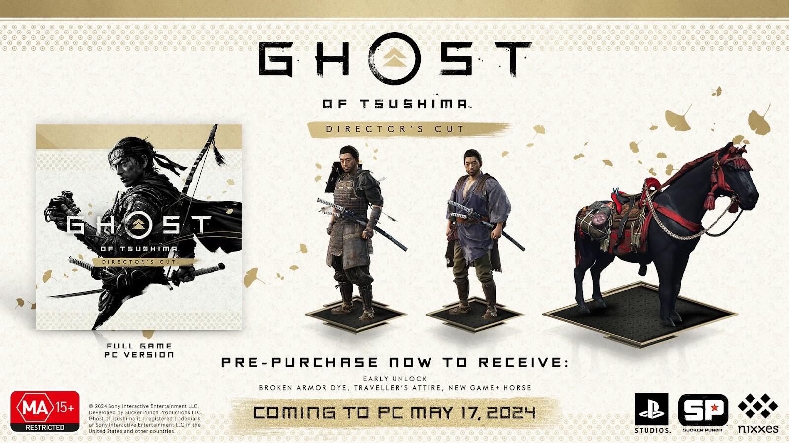 Ghost of Tsushima Director’s Cut Is Coming To PC On Friday, 17 May 1 geagag https://www.mkaugaming.com/ghost-of-tsushima-directors-cut-is-coming-to-pc-on-friday-17-may/