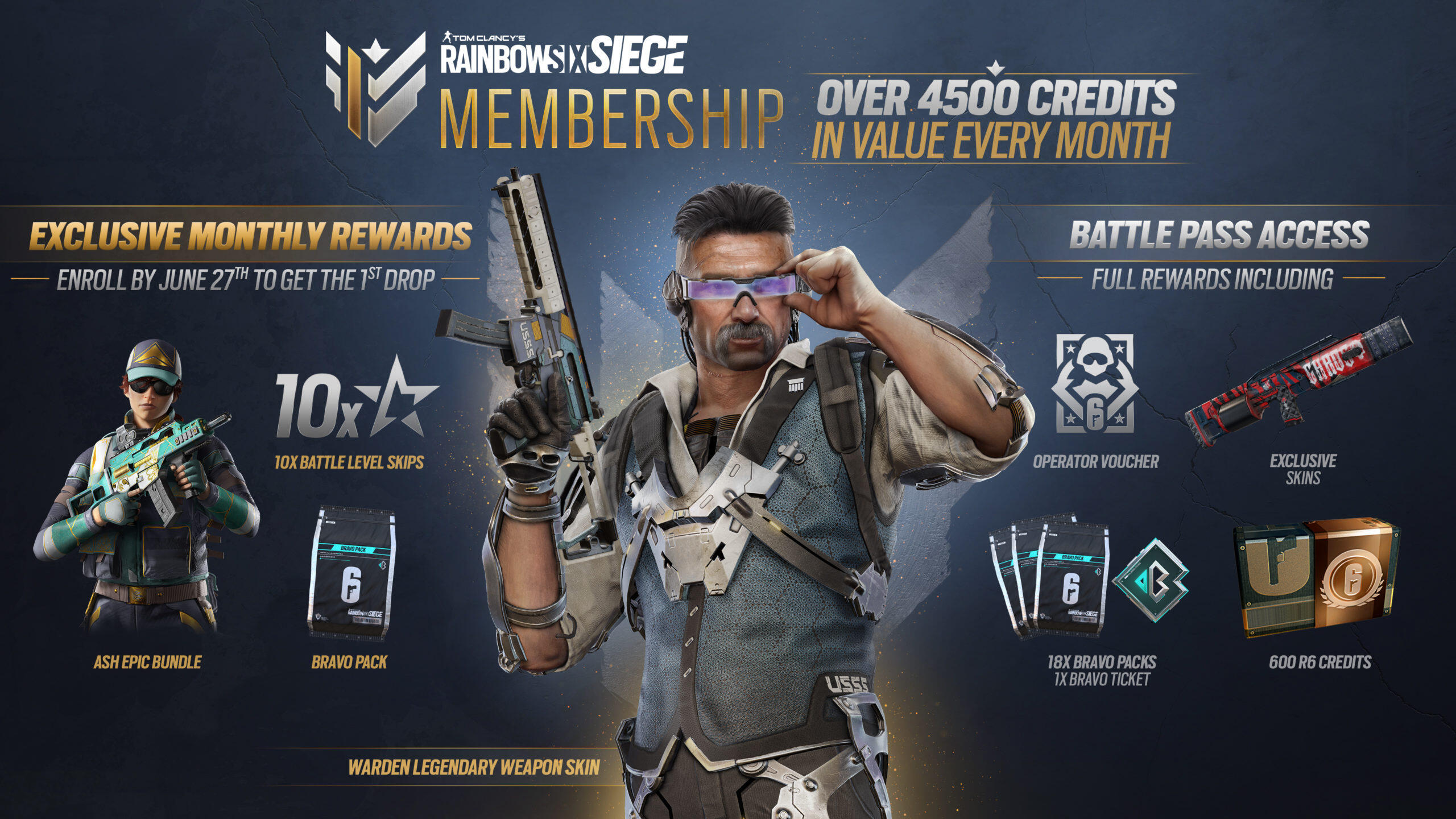 Recruit New Blood In Tom Clancy’s Rainbow Six Siege On June 11 1 R6S Membership scaled https://www.mkaugaming.com/recruit-new-blood-in-tom-clancys-rainbow-six-siege-on-june-11/