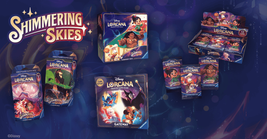 The Great Celebration Gets Underway In “Shimmering Skies,” New Disney Lorcana TCG Set Launching August 2024 2 gea https://www.mkaugaming.com/the-great-celebration-gets-underyway-in-shimmering-skies-new-disney-lorcana-tcg-set-launching-august-2024/