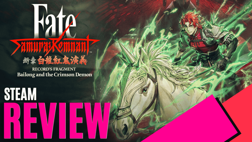 YouTube Thumbnails 2024 07 04T141324.556 https://www.mkaugaming.com/all-review-list/fate-samurai-remnant-dlc-vol-3-records-fragment-bailong-and-the-crimson-demon-steam-review/