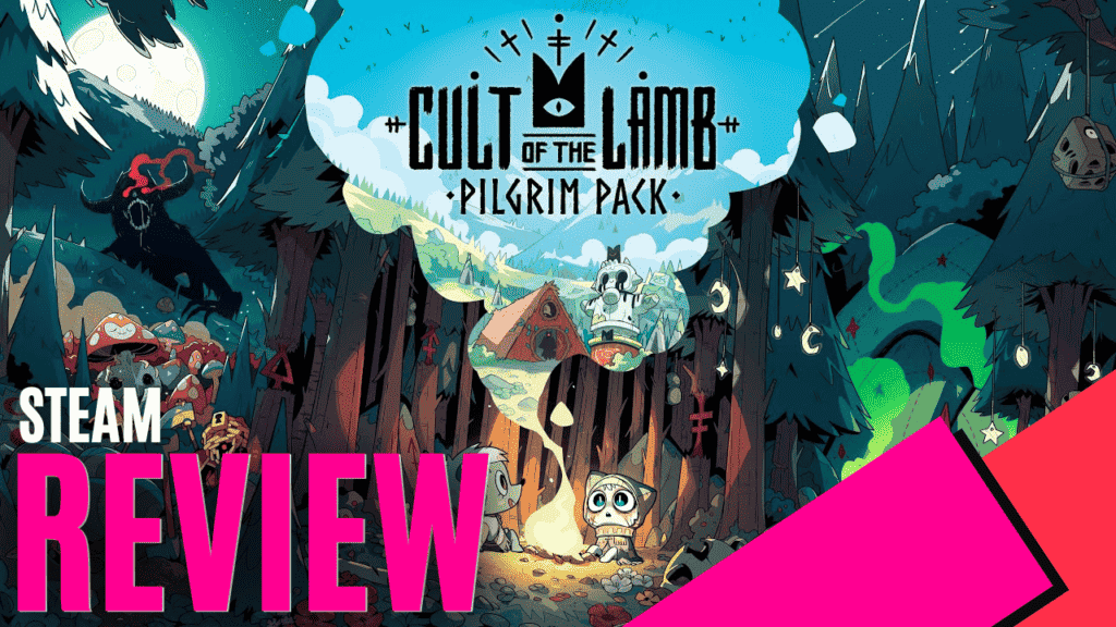YouTube Thumbnails 2024 08 23T234705.135 https://www.mkaugaming.com/all-review-list/cult-of-the-lamb-pilgrim-pack-dlc-steam-review/