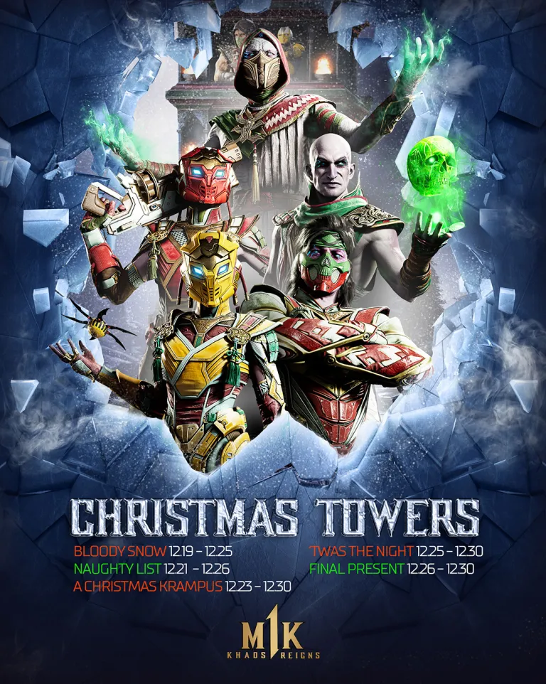 Mortal Kombat 1 Rings In The Holiday Season With Free In-Game Events From Dec. 20-30 1 holidaytowers https://www.mkaugaming.com/mortal-kombat-1-rings-in-the-holiday-season-with-free-in-game-events-from-dec-20-30/