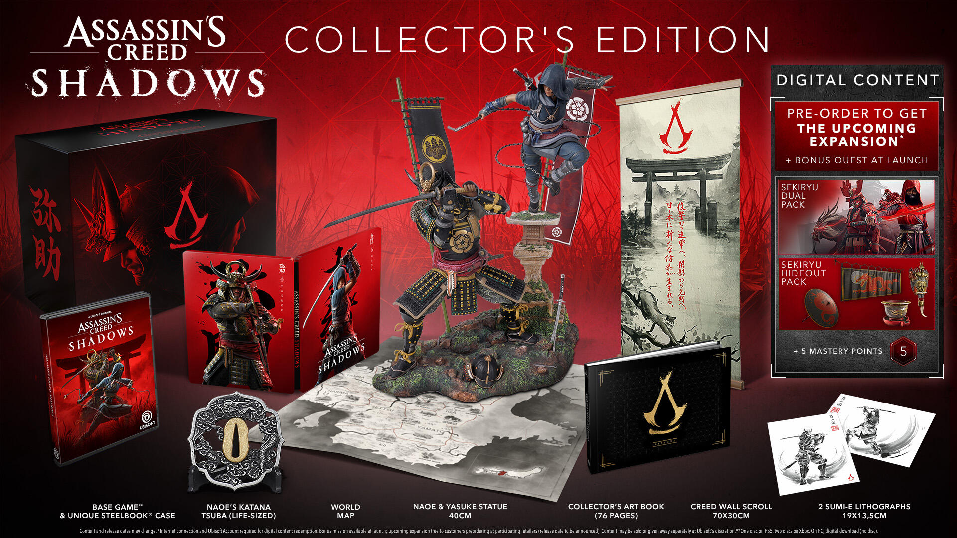 Assassin's Creed Shadows Now Available For Pre-Order 1 ACSH Embargo MOCKUP COLLECTOR 1920x1080 Jan23 ENG NO AR https://www.mkaugaming.com/assassins-creed-shadows-now-available-for-pre-order/