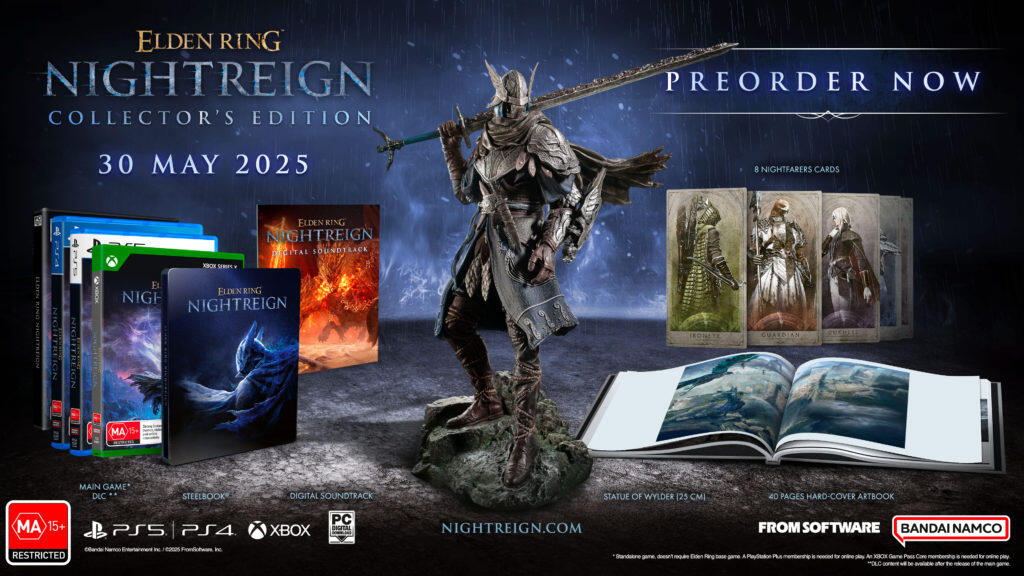 Standalone Adventure Game Elden Ring Nightreigh Launches 30th May With Preorders Now Available 3 GRS COLLECTOR BEAUTYSHOT MULTI ANZ https://www.mkaugaming.com/standalone-adventure-game-elden-ring-nightreigh-launches-30th-may-with-preorders-now-available/