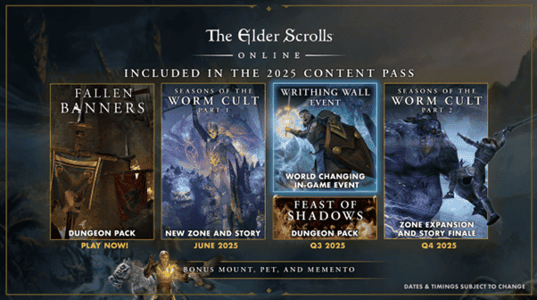The Elder Scrolls Online Reveals 2025’s Seasons Of The Worm Cult and More 1 geag 1 https://www.mkaugaming.com/the-elder-scrolls-online-reveals-2025s-seasons-of-the-worm-cult-and-more/