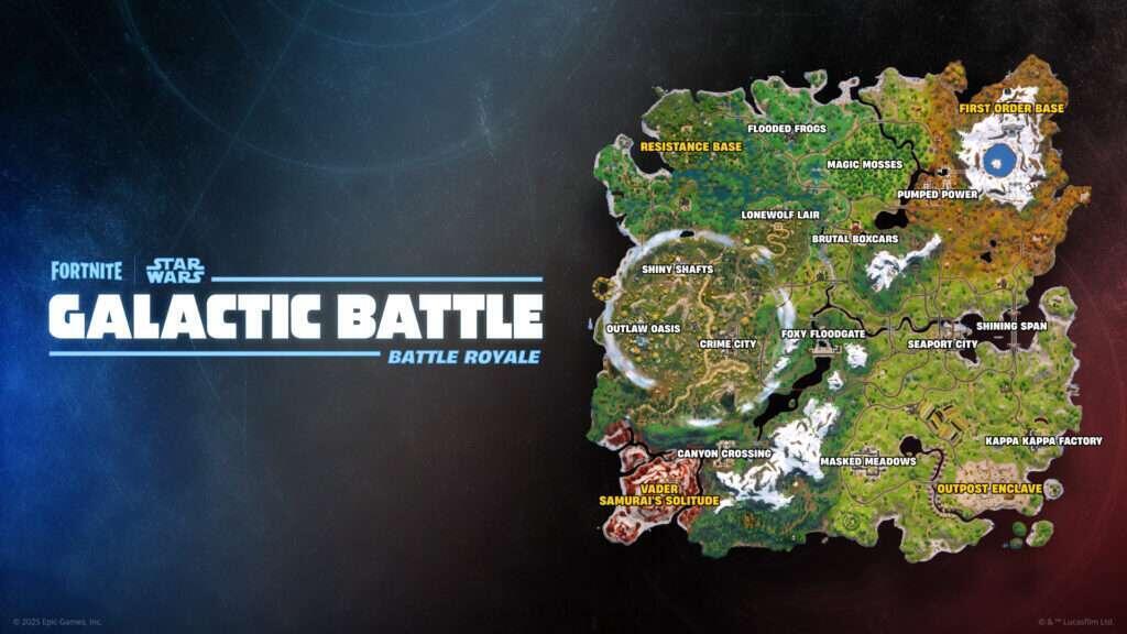 Star Wars Returns To The Epic Ecosystem With Fortnite: GALACTIC BATTLE 1 fortnite star wars galactic battle map 1920x1080 93d00ac25761 https://www.mkaugaming.com/star-wars-returns-to-the-epic-ecosystem-with-fortnite-galactic-battle/