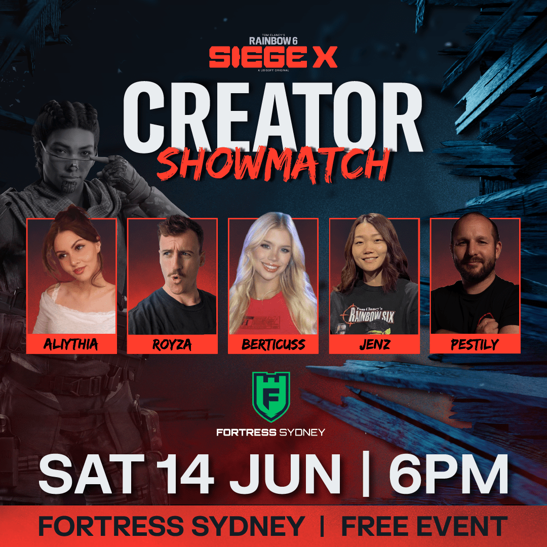 Rainbow Six Siege X Showcase To Light Up Fortress Sydney On June 14th 1 geaa https://www.mkaugaming.com/rainbow-six-siege-x-showcase-to-light-up-fortress-sydney-on-june-14th/