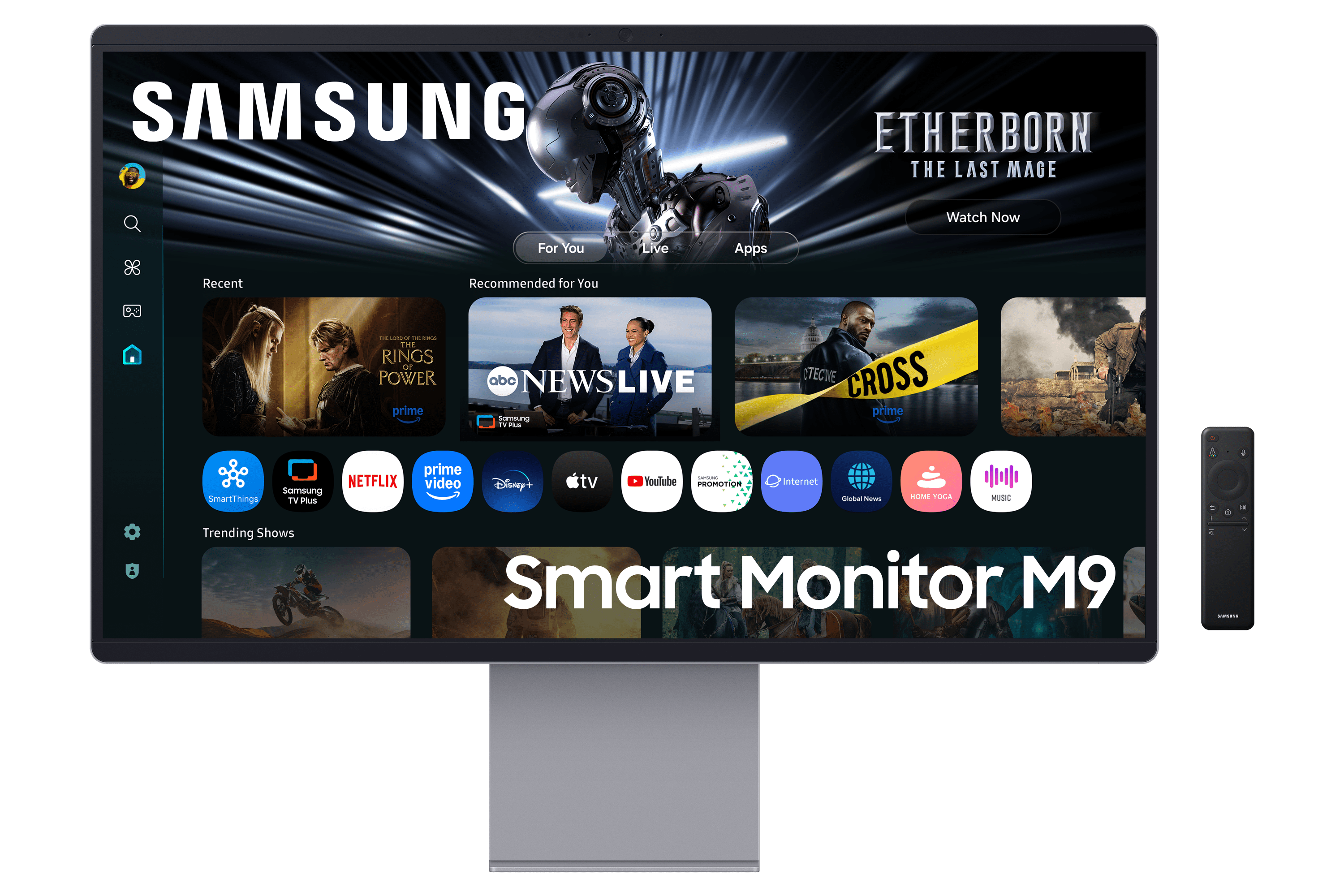 Samsung 2025 Gaming Monitor Line Up - Hands On Event 1 Samsung Smart Monitor M90SF Front Silver https://www.mkaugaming.com/samsung-2025-gaming-monitor-line-up-hands-on-event/