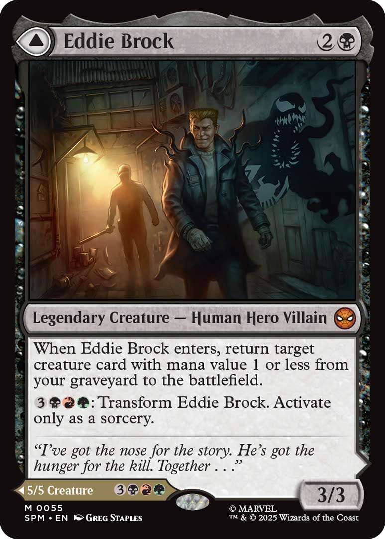 Magic: The Gathering - Marvel’s Spider-Man Debuts at PAX West 3 Eddie Brock EN HRR https://www.mkaugaming.com/magic-the-gathering-marvels-spider-man-debuts-at-pax-west/