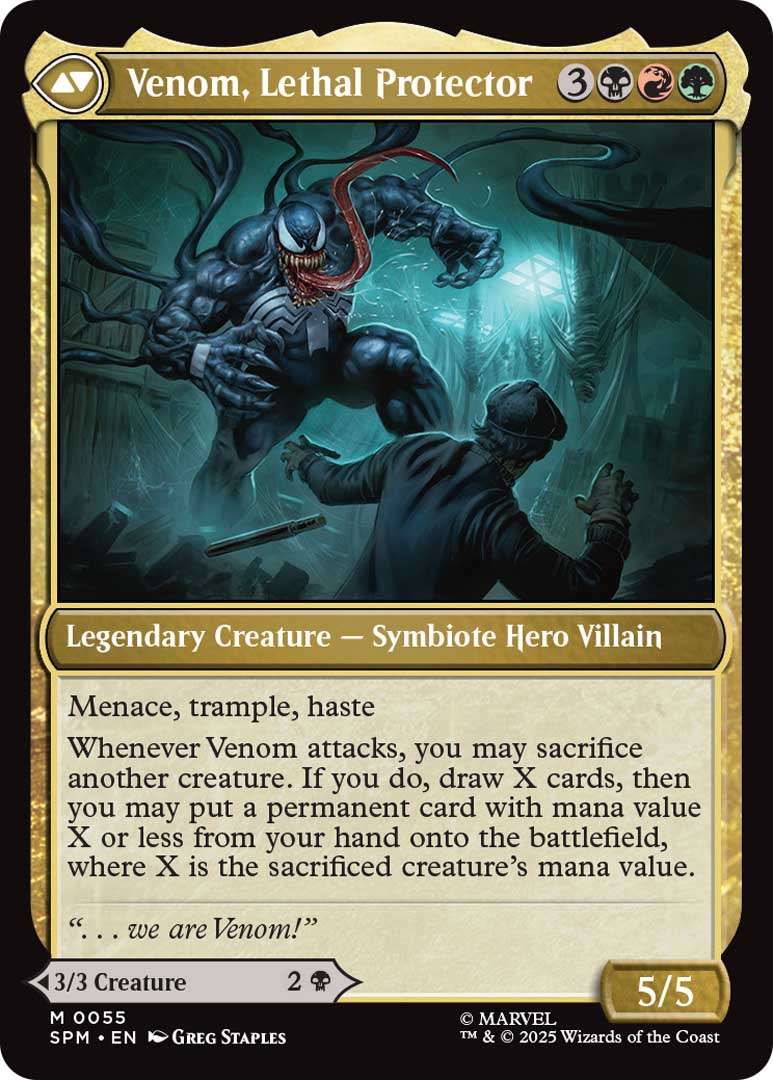 Magic: The Gathering - Marvel’s Spider-Man Debuts at PAX West 11 Venom Lethal Protector EN HRR https://www.mkaugaming.com/magic-the-gathering-marvels-spider-man-debuts-at-pax-west/