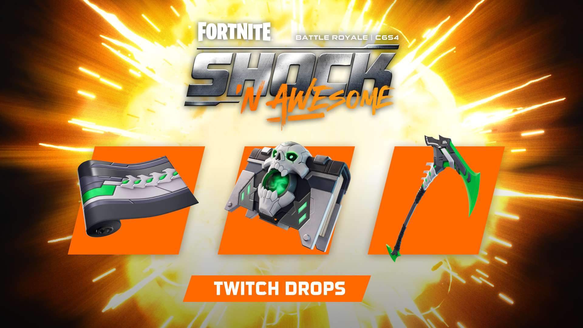 Battle Off The Bugs In Fortnite Battle Royale Chapter 6 Season 4: Shock N’ Awesome - Live On August 7 2 fortnite shock n awesome twitch drops https://www.mkaugaming.com/battle-off-the-bugs-in-fortnite-battle-royale-chapter-6-season-4-shock-n-awesome-live-on-august-7/