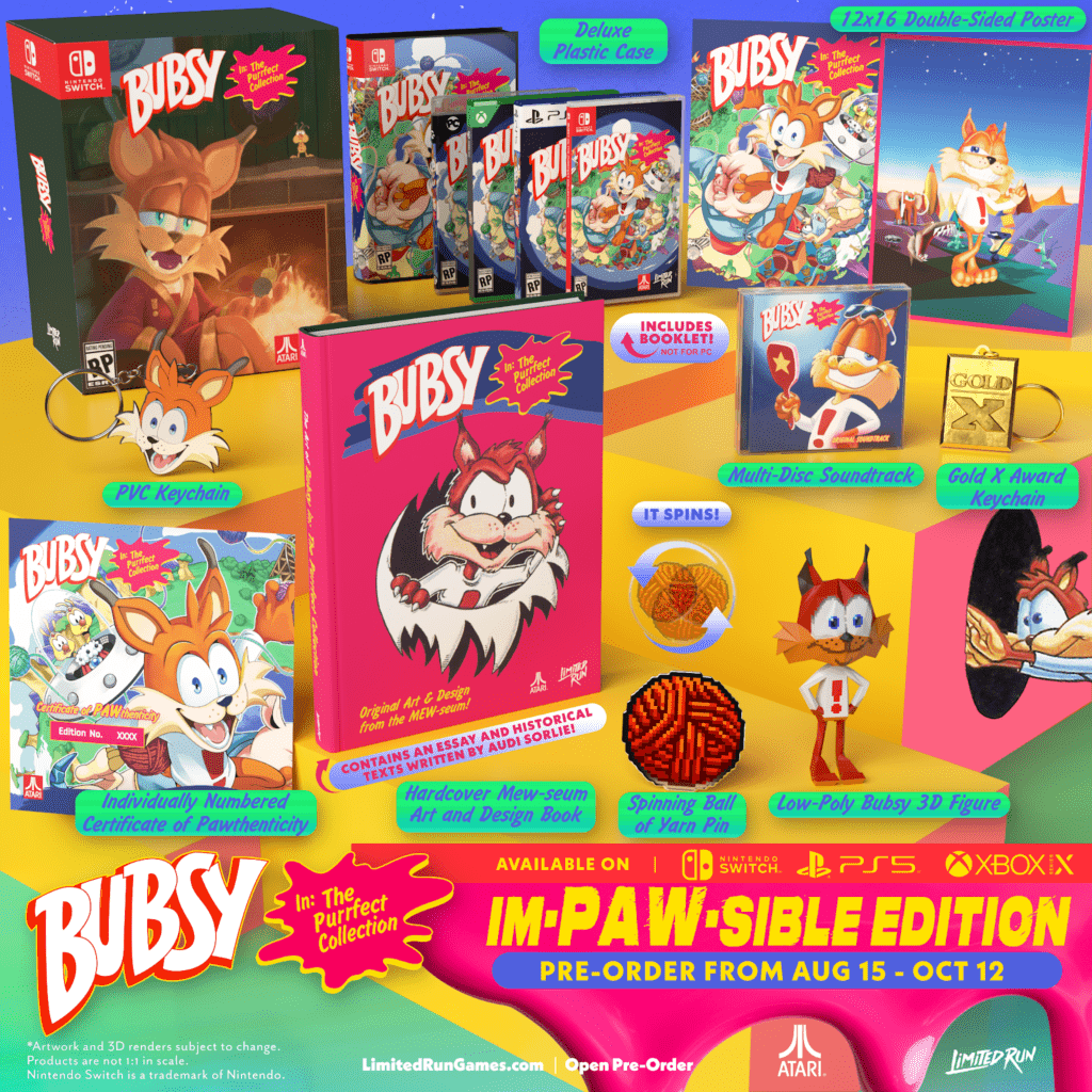 The Fur-Midable 90s Bobcat Returns With Bubsy In: The Purrfect Collection, Opening For Pre-Order From August 15 2 gegag https://www.mkaugaming.com/the-fur-midable-90s-bobcat-returns-with-bubsy-in-the-purrfect-collection-opening-for-pre-order-from-august-15/