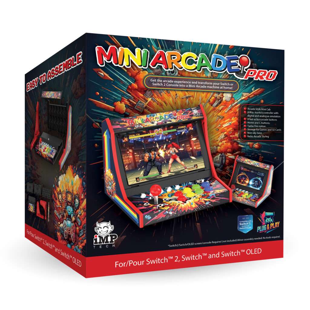 MINI ARCADE 3D SIDE https://www.mkaugaming.com/bluemouth-interactive-and-imp-gaming-introduces-the-mini-arcade-pro-for-nintendo-switch-12-oled-switch/