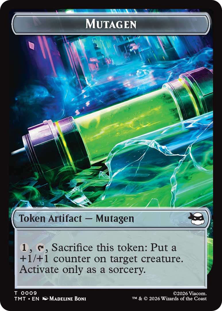Magic: The Gathering Teenage Mutant Ninja Turtles Unveiled at New York Comic Con 8 Mutagen Token 1 EN HRR https://www.mkaugaming.com/magic-the-gathering-teenage-mutant-ninja-turtles-unveiled-at-new-york-comic-con/