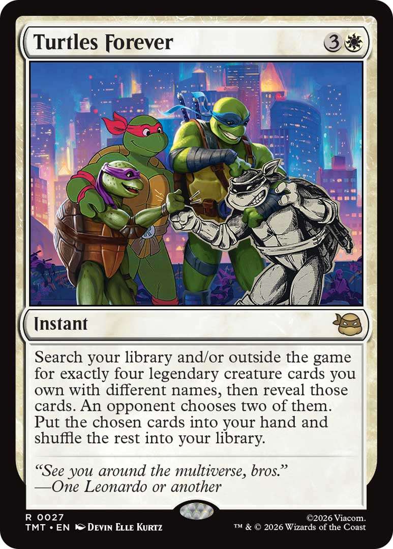 Magic: The Gathering Teenage Mutant Ninja Turtles Unveiled at New York Comic Con 10 Turtles Forever EN HRR https://www.mkaugaming.com/magic-the-gathering-teenage-mutant-ninja-turtles-unveiled-at-new-york-comic-con/