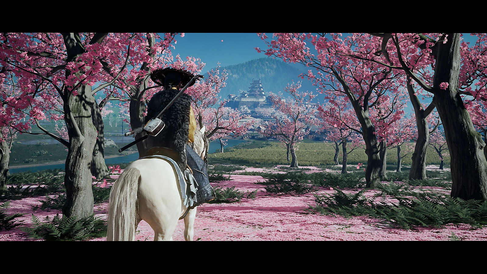 Ghost of Yōtei - (Playstation 5) - Review 2 ghost of yotei pre order screenshot cherry blossoms 01 en 16apr25 https://www.mkaugaming.com/all-review-list/ghost-of-yotei-playstation-5-review/