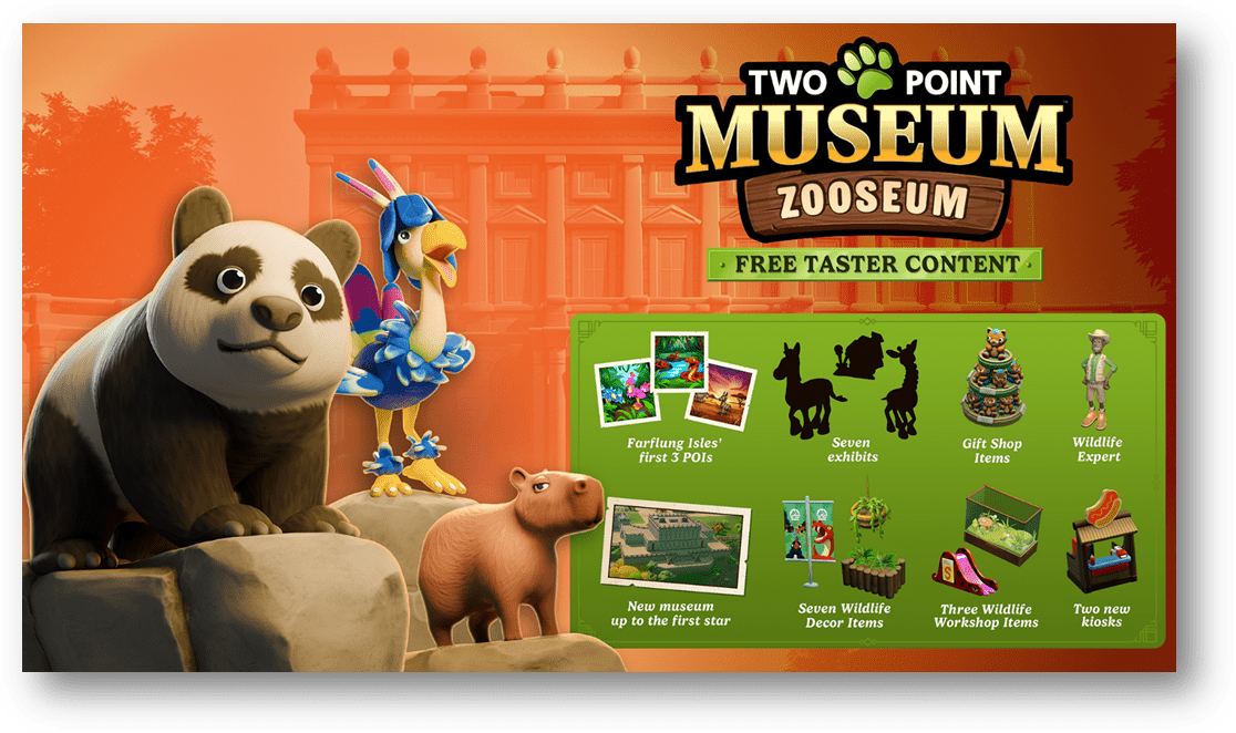 Two Point Museum: Zooseum Opens Its Gates On The 2nd of December 1 gegagrrr https://www.mkaugaming.com/two-point-museum-zooseum-opens-its-gates-on-the-2nd-of-december/