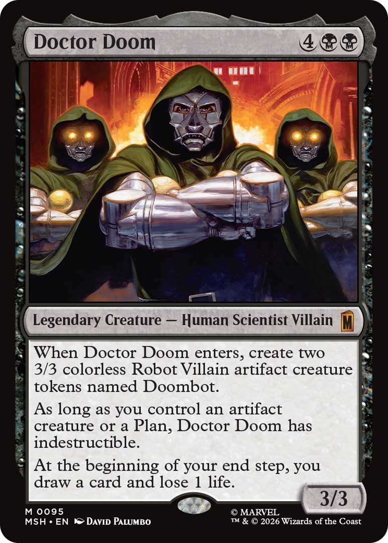 Wizards Of The Coast Gives Early Peek At Magic: The Gathering | Marvel Super Heroes Set 3 Doctor Doom EN HRR https://www.mkaugaming.com/wizards-of-the-coast-gives-early-peek-at-magic-the-gathering-marvel-super-heroes-set/
