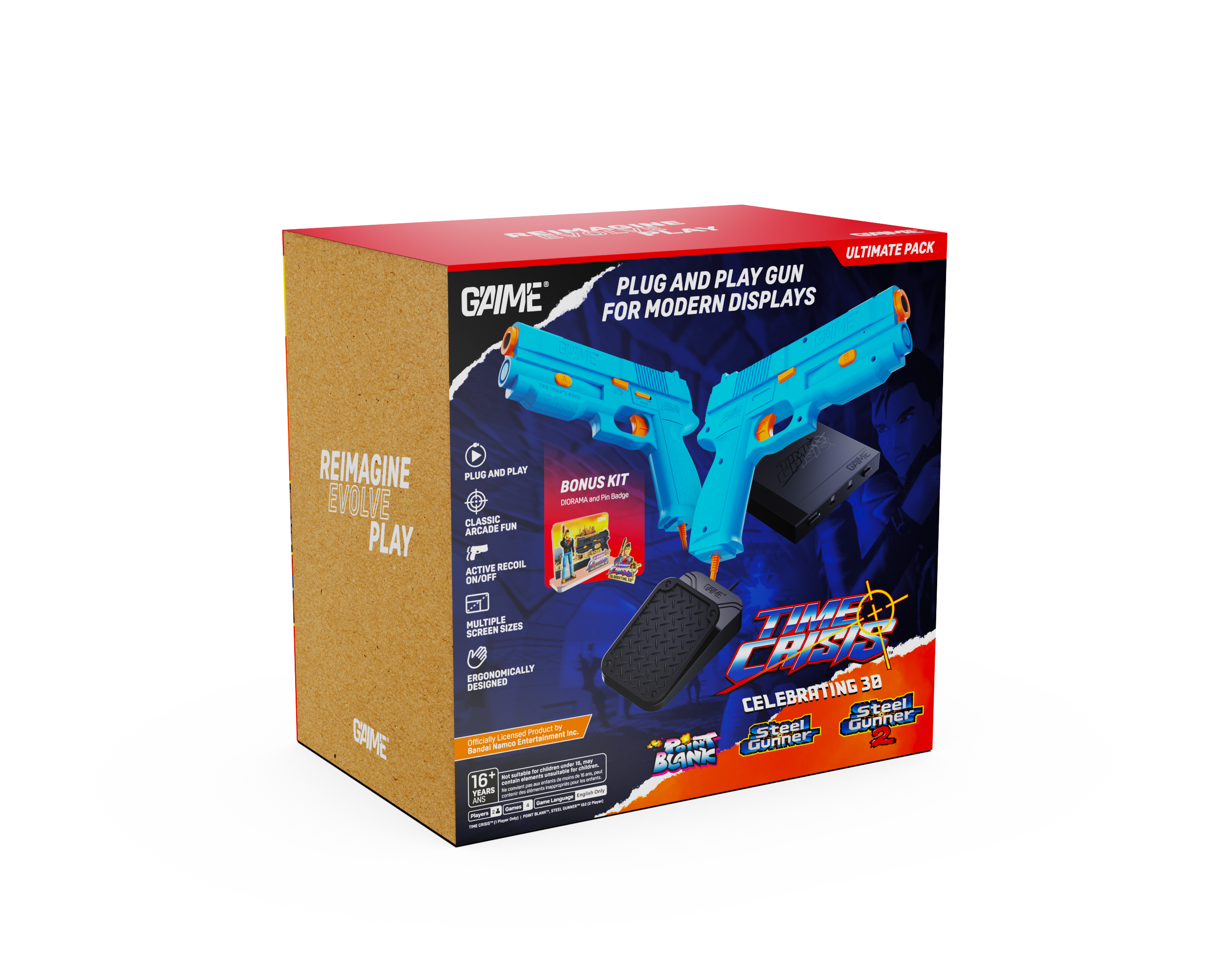 G‘AIM’E TIME CRISIS Lightgun System In Limited Stock and Shipping Today - And It Can Still Be Yours In Time For The Holidays 3 GAIME Packs ROW 05 https://www.mkaugaming.com/gaime-time-crisis-lightgun-system-in-limited-stock-and-shipping-today-and-it-can-still-be-yours-in-time-for-the-holidays/