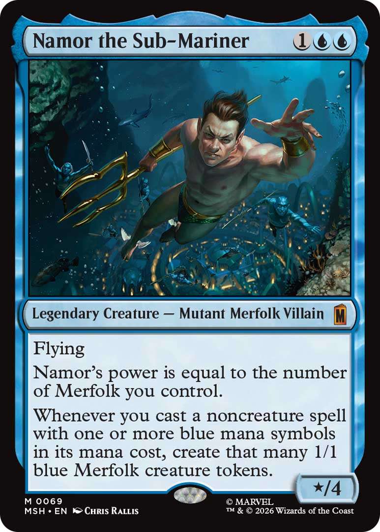 Wizards Of The Coast Gives Early Peek At Magic: The Gathering | Marvel Super Heroes Set 6 Namor the Sub Mariner EN HRR https://www.mkaugaming.com/wizards-of-the-coast-gives-early-peek-at-magic-the-gathering-marvel-super-heroes-set/