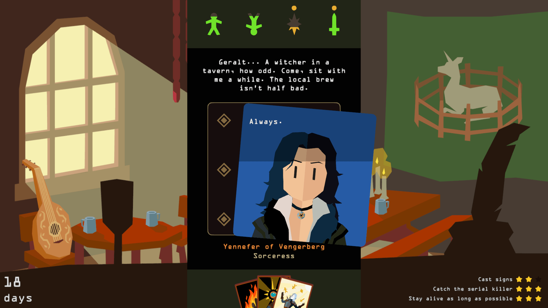 Reigns: The Witcher (Steam) - Preview 3 RTW Screenshot 01 https://www.mkaugaming.com/all-review-list/reigns-the-witcher-steam-preview/